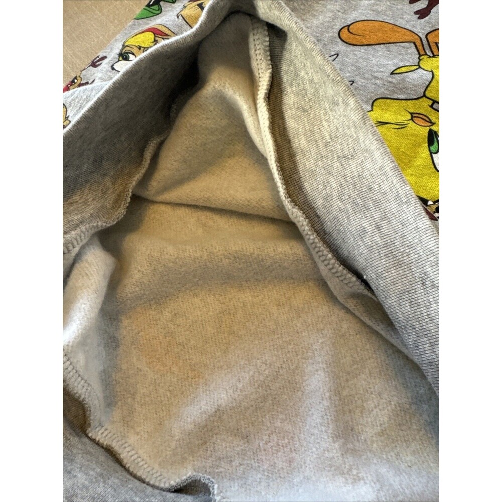 Looney Tunes Characters Sweatshirt Long Sleeve Graphic Gray Size Medium (7-9) - Picture 9 of 9